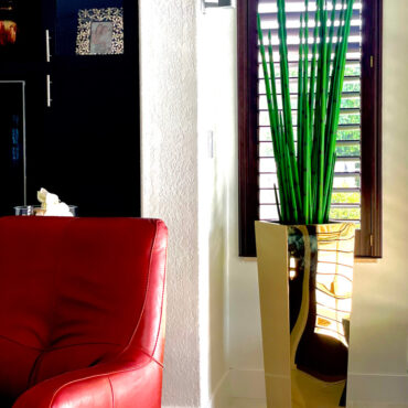 Tall Sansevieria Arrangement in Gold Mirror Planter