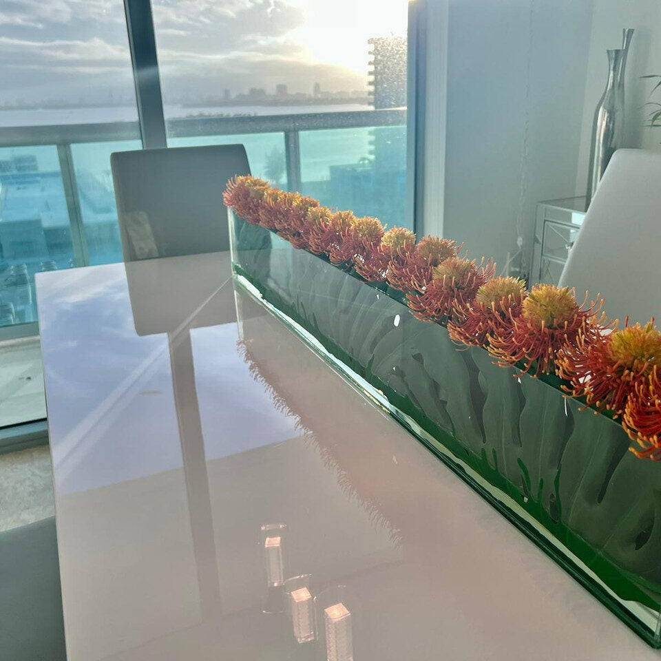 Orange Gelb Protea Flowers  Skinny