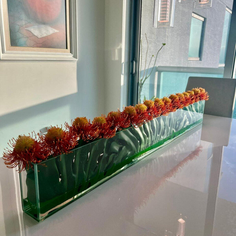 Orange Gelb Protea Flowers  Skinny