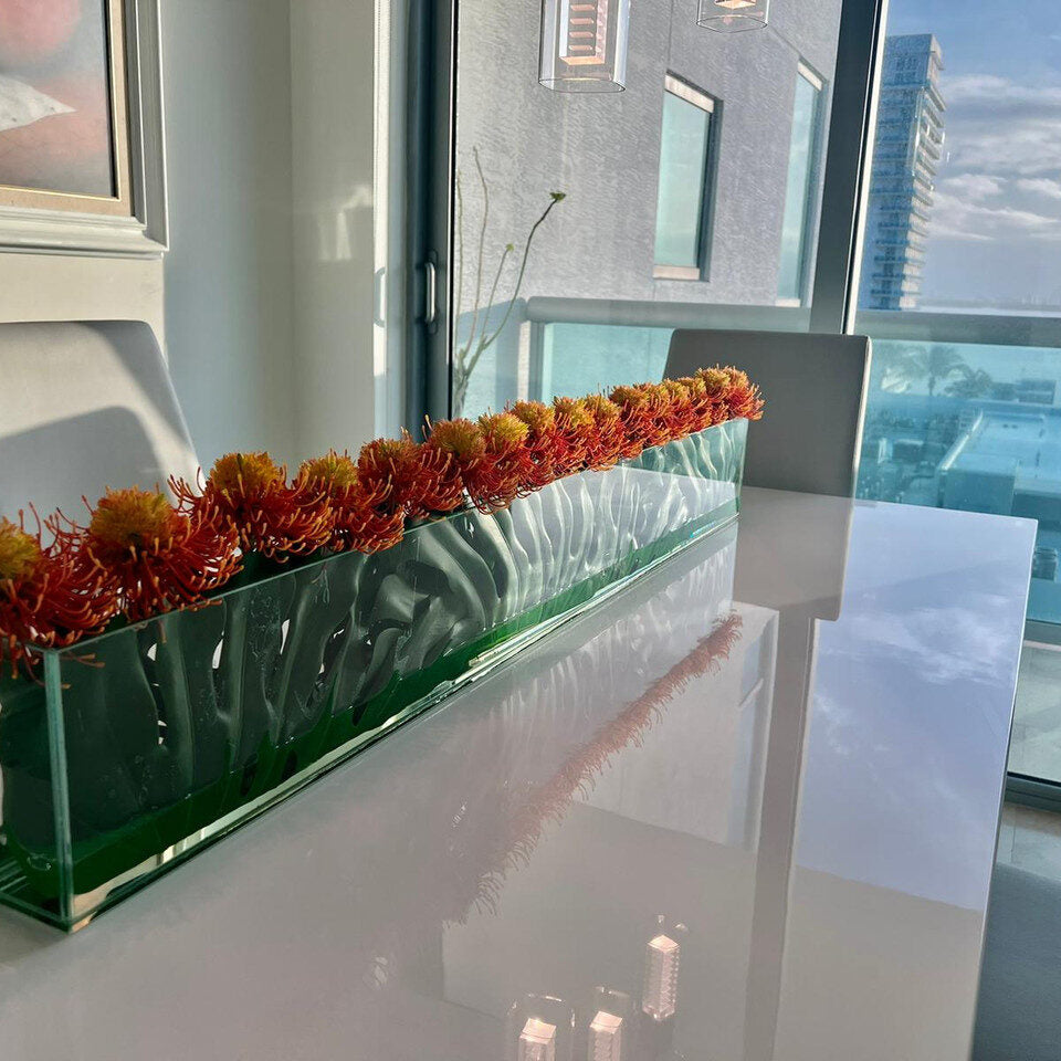 Orange Gelb Protea Flowers  Skinny